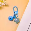 Llavero colgante de estrella de gelatina de dopamina con campanita linda, accesorio para bolso femenino, accesorio de joyería