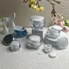 Frasco Vazio Cosmético 5g, Acrílico de Alto Padrão, 10g, 15g, 20g Diamante Luxo Creme, Amostra de Creme Facial, Embalagem de Produto para Skincare