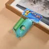 Bolsas para Excremento de Perro con Forma de Cápsula, 2 Rollos, Empaque en Tarjeta Colgante, Bolsas Portátiles Biodegradables para Desechos de Perro, Mayoreo
