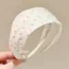 Diadema de punto estilo retro americano de ala ancha, de alta gama, adecuada para frentes amplias, a la moda, versátil para uso diario y para ir al trabajo, pinza para el pelo y accesorio para el cabello