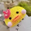 Lã crochê pequeno animal deitado coelho patinho amarelo raposinha amarela porquinho Hello Kitty grampo de cabelo infantil acessórios de cabelo