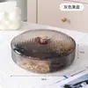 Caja de Frutas, Charola de Frutas, Caja de Almacenamiento para Snacks, Caja de Dulces, Nuevo Modelo 2026, Asa Electroplateada, para Sala de Estar, Uso en Mesa de Café, con Tenedor