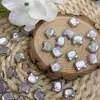 Concha Blanca Natural Cabeza de Gato Caja Exquisita Lujo Ligero Francés Accesorios Exquisitos