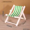 Novo Suporte de Telefone Criativo para Cadeira de Praia, Mini Cadeira Divertida, Decoração de Mesa de Escritório, Ornamento de Madeira Atacado