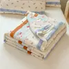 Colcha de Verão Nova Estilo Renda Bufante, Colcha Refrescante de Verão, Colcha de Ar Condicionado, Conjunto de Quatro Peças, Lavável para Crianças, Lavável à Máquina, em Estoque