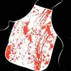 Novo Avental de Halloween Fantasma com Sangue Falso e Estampa de Mão Sangrenta para Performance de Máscara Pronto para Venda