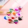 Pingente de amor em pedra natural transfronteiriço 20mm pingente de coração cor de cristal pingente de coração de pêssego acessórios de joias para colar