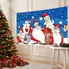 Tela de Fondo para Navidad 2027 Venta Caliente Transfronteriza Fondo Fotográfico Decoración de Fiesta Tela Colgante Fábrica de Origen Múltiples Estilos Disponibles