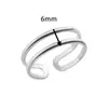 Tendencia Nueva Transfronteriza Anillo Ancho de Acero Inoxidable con Textura Geométrica para Hombres y Mujeres Irregular Acero de Titanio Anillo de Lujo de Gama Alta