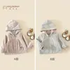 Abrigo de Otoño para Niña 2026 Estilo Nuevo Bebé Niña Algodón Puro Estilo Coreano Reversible Chaqueta Casual con Capucha para Niños Primavera y Otoño