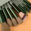 Rojo Neto Nuevo 13 Sijiqing set de brochas de maquillaje portátil pelo suave brocha para colorete brocha para sombras de ojos juego completo de herramientas de belleza