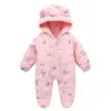 Roupas para Recém-Nascidos Transfronteiriças, Macacões para Bebês, Conjuntos Forrados com Lã para Primavera e Outono, Roupas para Exterior, Macacões com Pé para Bebês de Outono e Inverno, Roupas para Engatinhar