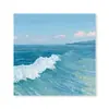 Pintura Decorativa Minimalista Paisaje Marino Azul Curativo Estilo Nórdico Hotel Alojamiento en Casa Sala de Estar Dormitorio Entrada Arte de Pared Estilo Ins