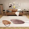 Tapete de veludo cristal estilo ins nórdico para sala de estar em casa, tapete grande, tapete para sofá e mesa de centro, tapete antiderrapante para quarto