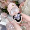 Camellia querida amor gem all-match terno feminino brilhante banhado a ouro fresco anel de zircônio princesa amor