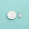 Acessório Pulseira Peixe Koi Prata Esterlina S925 Pingente de Peixe Pequeno Pulseira de Corda Trançada Feita à Mão DIY Pingente de Charme de Peixe Pequeno