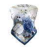 Pañuelo de seda con estampado de leopardo dulce y fresco para cruzar el pecho, bufanda de seda impresa para mujer, impresión digital a doble cara, sarga de seda, bufanda de alta calidad, personalización individual pequeña