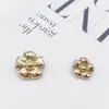 Botões Exóticos em Forma de Flor com Toque de Luxo, Estilo Retrô de Luxo Leve, Botões de Metal de Alta Qualidade, Suéter Novo Estilo Chinês Nacional
