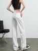 Jeans Blancos de Pierna Ancha para Mujer Verano talla extra Cintura Alta Sueltos Ajuste Delgado Ajuste Estrecho Pantalones de Pierna Recta para Mujeres Pequeñas