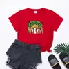 2023 nuevo wish estación independiente europea y americana casual béisbol béisbol estampado camiseta de manga corta Cuello redondo
