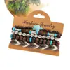 Pulsera de Tortuga Multicapa con Diseño Personalizado Transfronterizo Europeo y Americano, Mezcla y Combinación Sencilla, Estilo Bohemio Retro