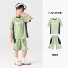 Conjunto Esportivo Masculino Duoduo Verão Outdoor Camiseta e Shorts com Resfriamento e Proteção Solar Infantil Respirável Roupa de Basquete