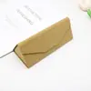 Estuche Nuevo Modelo 2026 para Gafas de Sol para Miopía con Impresión de Logo, Estuche para Gafas al por Mayor del Fabricante, Estuche Plegable Triangular de Corcho para Gafas