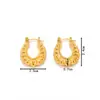 Pendientes Hidráulicos Europeos y Americanos de Moda Transfronterizos de Acero Inoxidable Set de Pendientes Tendencia Chapados en Oro de 18K Pendientes para Mujer Fabricante Venta al por Mayor