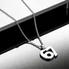 Collar Colgante de Acero Inoxidable 67 Transfronterizo Europeo y Americano de Moda, Diseño Moderno para Hombres, Accesorio Versátil