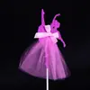 Pastel de Dibujos Animados Niña de Ballet Bandera Aisha Nieve Cenicienta Sirena Princesa Fiesta de Cumpleaños Infantil Horneado Péndulo