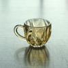 Taza de té resistente al calor directa de fábrica estilo europeo de vidrio engrosado para agua taza de café de ionizado ámbar para el hogar