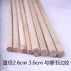 . Bastão de madeira para performance de Taekwondo Bastão de performance de Qigong Bastão de madeira para quebra de madeira em artes marciais Bastão Shaolin Bastão de abertura Bastão de madeira de álamo Per