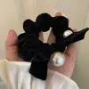 Encaje Francés Anillo para el Cabello de Intestino Grueso para Mujer Sentido de Alta Gama Tamaño Grande Flor para el Cabello Dulce Cuerda para el Cabello Combinable Cuerda para el Cabello