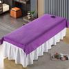 Sábana para Cama de Salón de Belleza Algodón Lavable Anti-arrugas Sábana de Cama Masaje Corporal Belleza Poliéster Algodón Sábana de Cama Almohadilla de Belleza Individual Secado Rápido Abertura