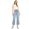 Jeans de Mujer Europeos y Americanos Amazon Primavera y Otoño Sueltos Pierna Ancha Elásticos Transfronterizos para Mujer