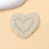 Nuevo Parche de Corazón de Melocotón Bordado de Peluche Amor Parche DIY Accesorios para el Cabello Ropa Materiales para Tocados Bolsas Zapatos Sombreros Accesorios de Bordado
