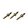 DC3.5 tom único macho M8 placa grande dente de Gong traseiro banhado a ouro pino de lâmpada para equipamento de iluminação plugue DC