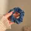 Goma para el pelo de encaje estilo francés con un toque de alta gama, adecuada para coletas bajas y moños, estilo pastoral, diadema de alta elasticidad para mujer