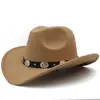 Chapéus de Estilo Étnico com Três Tamanhos de Circunferência da Cabeça Grande, Chapéus de Cowboy Ocidentais, Apresentações de Dança Guozhuang Estilo Xizang