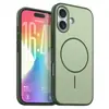 Adecuado para iPhone 17, Funda para Teléfono con Tacto de Piel Mate Imitación con Anillo Magnético Fino Magsafe, Cubierta Protectora Apple 16 Pro