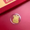 Adesivo de Celular Modelo Novo Ano do Cavalo Ouro Puro 999 com Base Adesiva, Contém 2mg de Ouro, Presente de Ano Novo, Direto da Fábrica