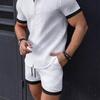 Pantalones cortos de playa a rayas para hombre, con múltiples bolsillos y correa, para la estación independiente de Amazon en Europa y América, 2025