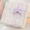 Cinta de Copo de Nieve con Borde Ondulado de 5 cm, Cinta de Gasa de Copo de Nieve, Accesorios para el Cabello, Moño, Accesorios para la Ropa, Decoración de Cajas de Regalo, Cinta Hueca