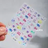 Pegatinas de Arte para Uñas en Relieve Pegatinas Estéreo Coloridas Estilo Ins Inglés Decoración de Corazón Sexy Impermeable Pegatinas Adhesivas para Uñas DIY