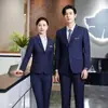 Traje Unisex Gris, Atuendo Profesional, Ropa Formal, Uniforme de Trabajo para Gerente de Departamento de Ventas, Ropa de Trabajo para Hotel, Traje Ol