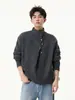 Tejido de punto con diseño de botones y cuello medio alto para hombre y mujer, Suéter casual de nicho de marca moderna Cleanfit para primavera, otoño e invierno