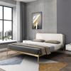 Cama de Metal Estilo Nórdico Lujo Ligero Cama Doble para Dormitorio Principal Cama Individual con Estructura de Hierro Cama de Hierro Forjado Moderna y Sencilla Popular en Internet