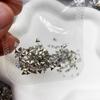 Paquete Mixto de Pedrería de Zirconia para Uñas con Base Plana Mini, Pedrería Blanca Forma Marquise Forma de Diamante Súper Brillante Forma Irregular Pequeña para Decoraciones de Uñas
