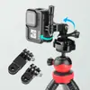 Adaptador de Disparo Vertical Montado en el Centro para GoPro Varilla Larga con Tornillo 1/4 Clip para Teléfono Accesorios para Cámaras de Acción