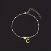 Pulsera de Acero Inoxidable Retro Simple con Letra Inglesa de Amor Transfronteriza para Mujer Pulsera de Goteo de Aceite Pulsera de Letras Dropshipping